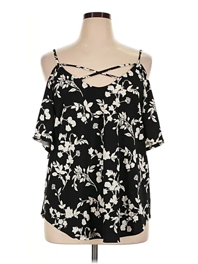 Pre-owned Papermoon Sleeveless Blouse In Black