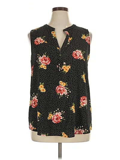 Pre-owned Papermoon Sleeveless Blouse In Black