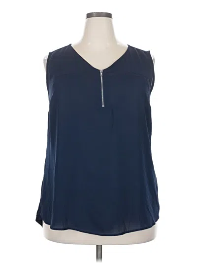 Pre-owned Papermoon Sleeveless Blouse In Blue