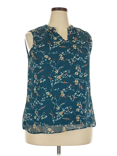 Pre-owned Papermoon Sleeveless Blouse In Blue