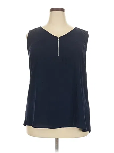 Pre-owned Papermoon Sleeveless Blouse In Blue