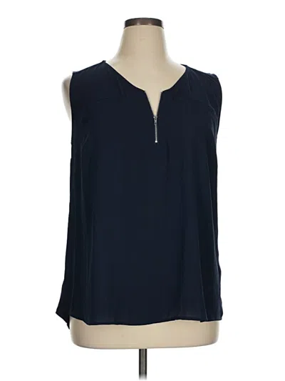 Pre-owned Papermoon Sleeveless Blouse In Blue