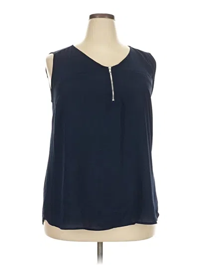Pre-owned Papermoon Sleeveless Blouse In Blue