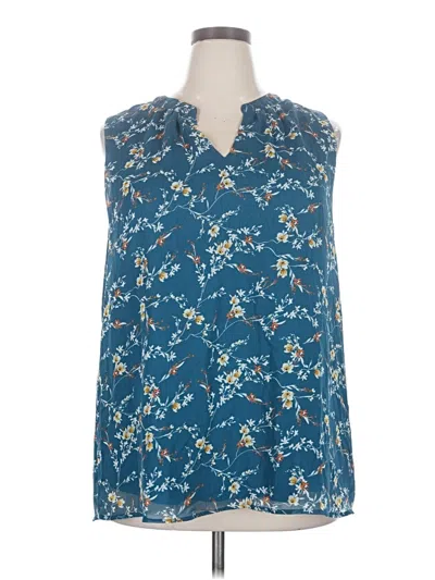 Pre-owned Papermoon Sleeveless Blouse In Blue
