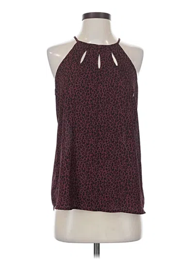 Pre-owned Papermoon Sleeveless Blouse In Burgundy