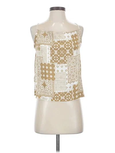 Pre-owned Papermoon Sleeveless Blouse In Gold