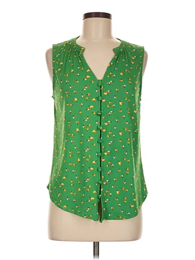 Pre-owned Papermoon Sleeveless Blouse In Green