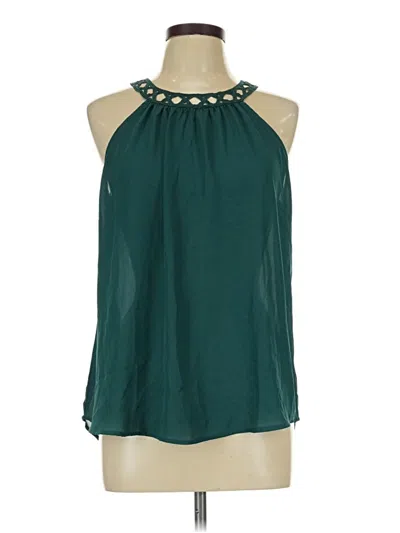 Pre-owned Papermoon Sleeveless Blouse In Green