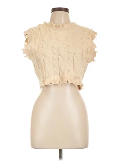 Pre-owned Papermoon Sleeveless Blouse In Ivory