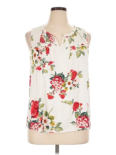 Pre-owned Papermoon Sleeveless Blouse In Ivory