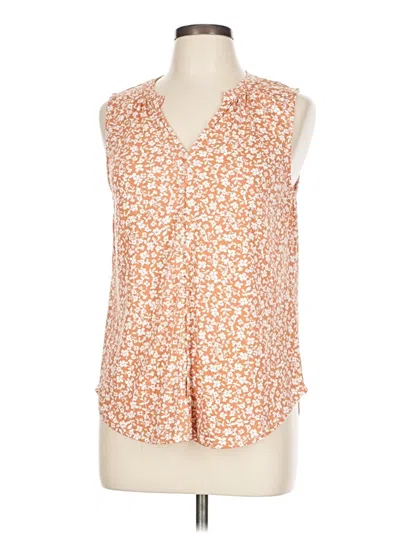 Pre-owned Papermoon Sleeveless Blouse In Orange