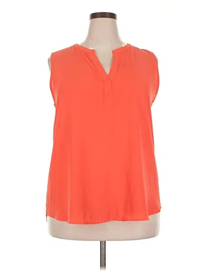 Pre-owned Papermoon Sleeveless Blouse In Orange