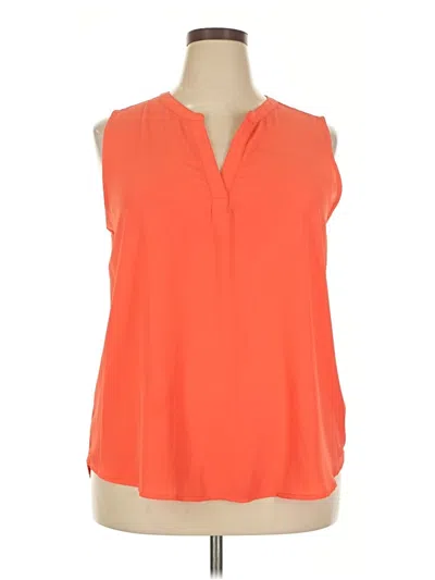 Pre-owned Papermoon Sleeveless Blouse In Orange