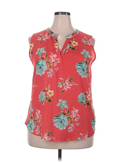 Pre-owned Papermoon Sleeveless Blouse In Red