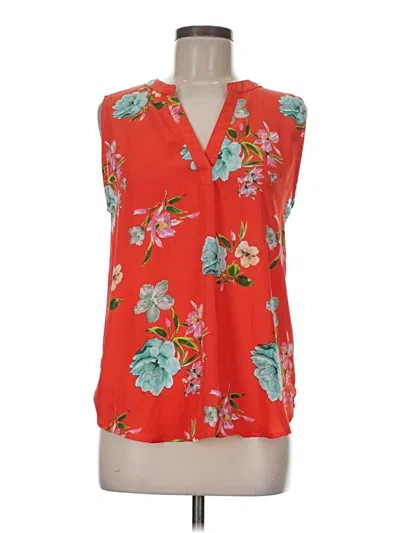 Pre-owned Papermoon Sleeveless Blouse In Red