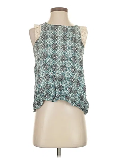 Pre-owned Papermoon Sleeveless Blouse In Teal