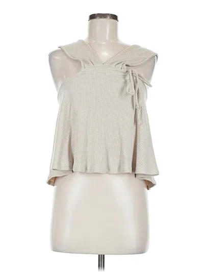 Pre-owned Papermoon Sleeveless Blouse In White