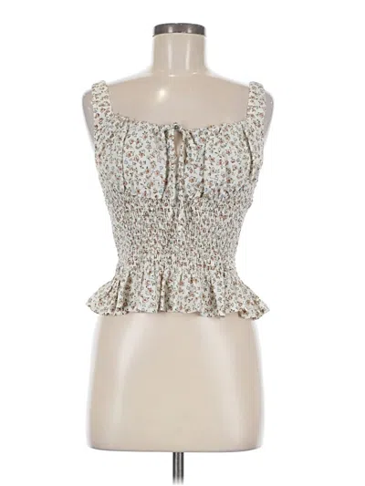 Pre-owned Papermoon Sleeveless Blouse In White