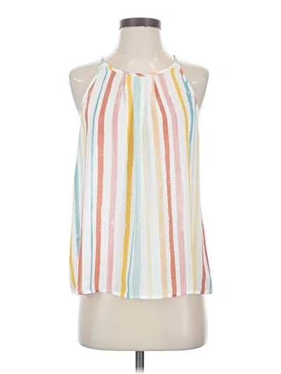 Pre-owned Papermoon Sleeveless Blouse In White