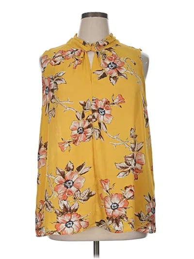 Pre-owned Papermoon Sleeveless Blouse In Yellow