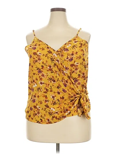 Pre-owned Papermoon Sleeveless Blouse In Yellow