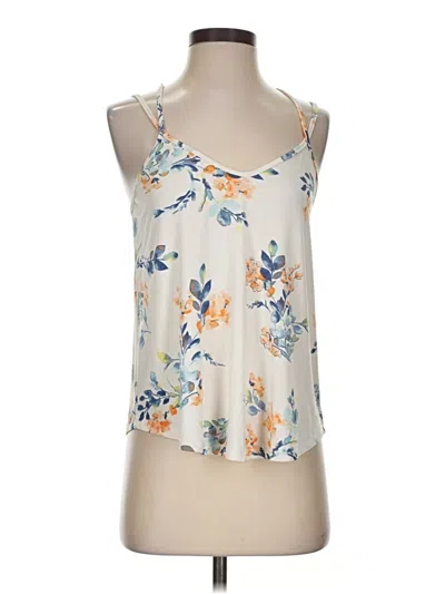 Pre-owned Papermoon Sleeveless Top Ivory Halter Neckline Tops