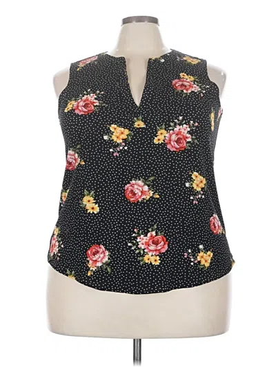 Pre-owned Papermoon Sleeveless T-shirt In Black