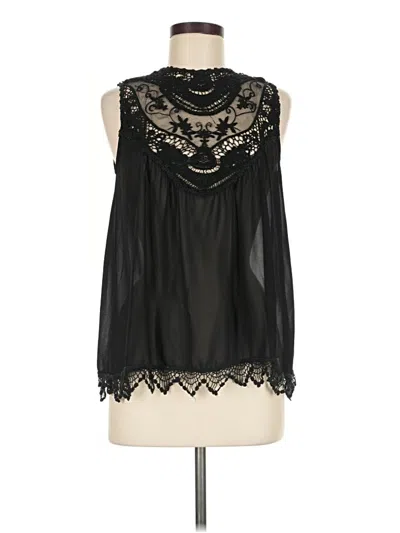 Pre-owned Papermoon Sleeveless T-shirt In Black