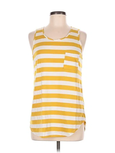 Pre-owned Papermoon Sleeveless T-shirt In Yellow