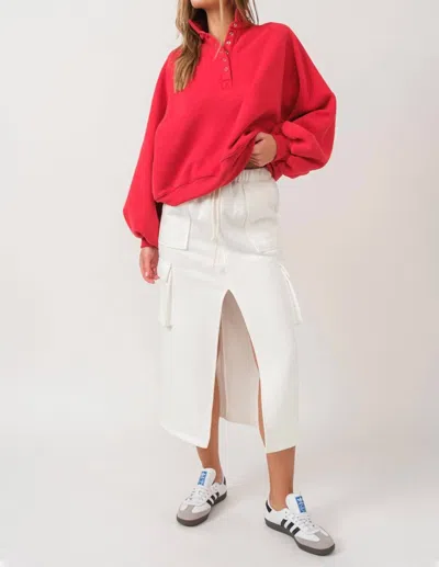 Papermoon Sloane Cargo Skirt In White