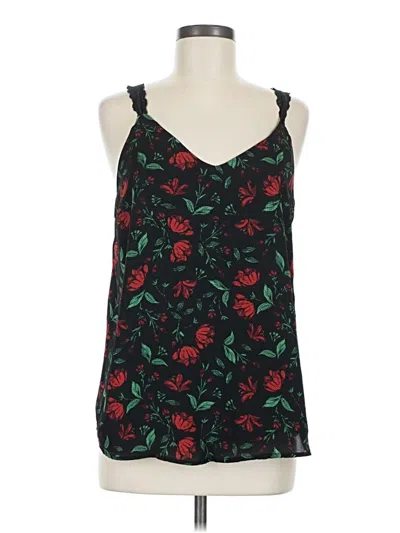 Pre-owned Papermoon Tank Top Black Halter Neckline Tops