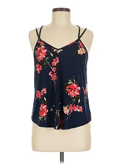 Pre-owned Papermoon Tank Top Blue Halter Neckline Tops