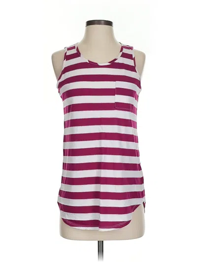 Pre-owned Papermoon Tank Top Burgundy Halter Neckline Tops