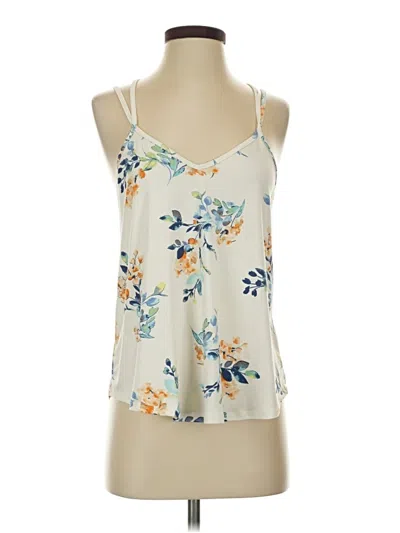 Pre-owned Papermoon Tank Top Ivory Halter Neckline Tops