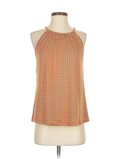 Pre-owned Papermoon Tank Top Orange Halter Neckline Tops