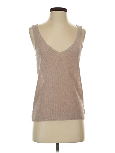 Pre-owned Papermoon Tank Top Pink Plunge Neckline Tops