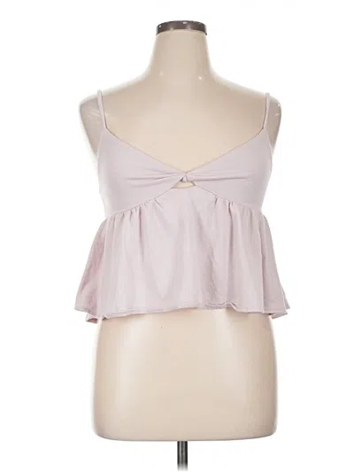 Pre-owned Papermoon Tank Top Pink Strapless Neckline Tops
