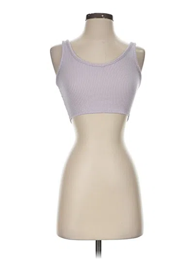 Pre-owned Papermoon Tank Top Purple Strapless Neckline Tops