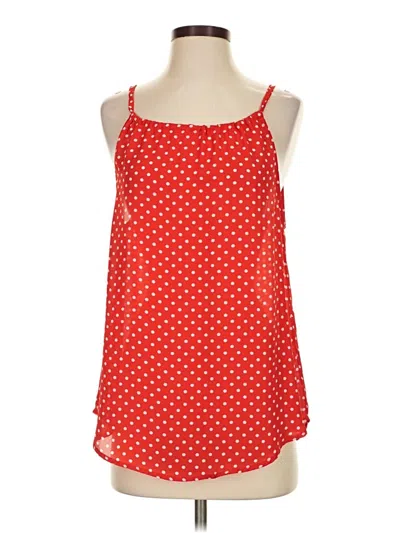 Pre-owned Papermoon Tank Top Red Halter Neckline Tops