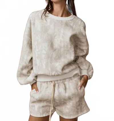 Papermoon Woodland Crewneck And Shorts Set In Camo In Neutral