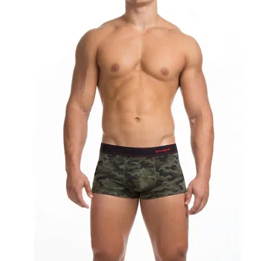 Papi Force Of Nature Brazilian Trunk In Green Camo In Multi