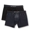 Papi Men's 2-pack Cool Brazilian Boxer Briefs In Black/grey In Multi