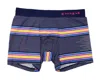 Papi Men's Beachside Stripes Boxer Brief In Very Berry In Blue