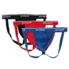 Papi Men's Solid Cotton Jock Strap Assorted (3 Pack) In Multi