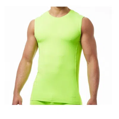 Papi Men's Sport Muscle Tank Top Shirt In Green