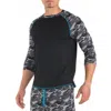 Papi Slub Jersey Baseball Tee Shirt In Black In Black