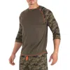 Papi Slub Jersey Baseball Tee Shirt In Evergreen In Green