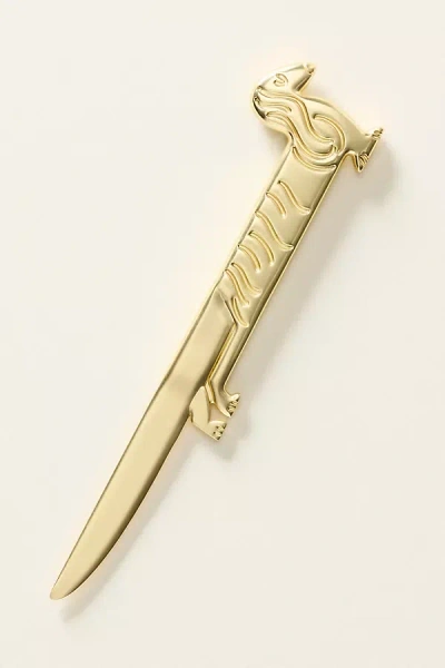 Papier Anthropologie X  Dachshund Letter Opener In Gold