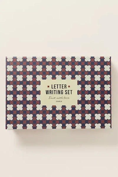 Papier Anthropologie X  Hotel Letter Writing Set In Blue