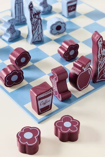 Papier Anthropologie X  Novelty Chess Set In Animal Print